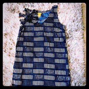 JOE Fresh A-Line Navy Blue & White Fashion Dress